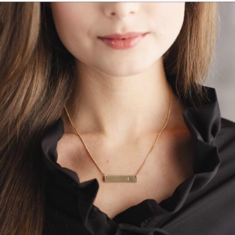 Brand New Mud Pie ‘C’ Initial Bar Necklace